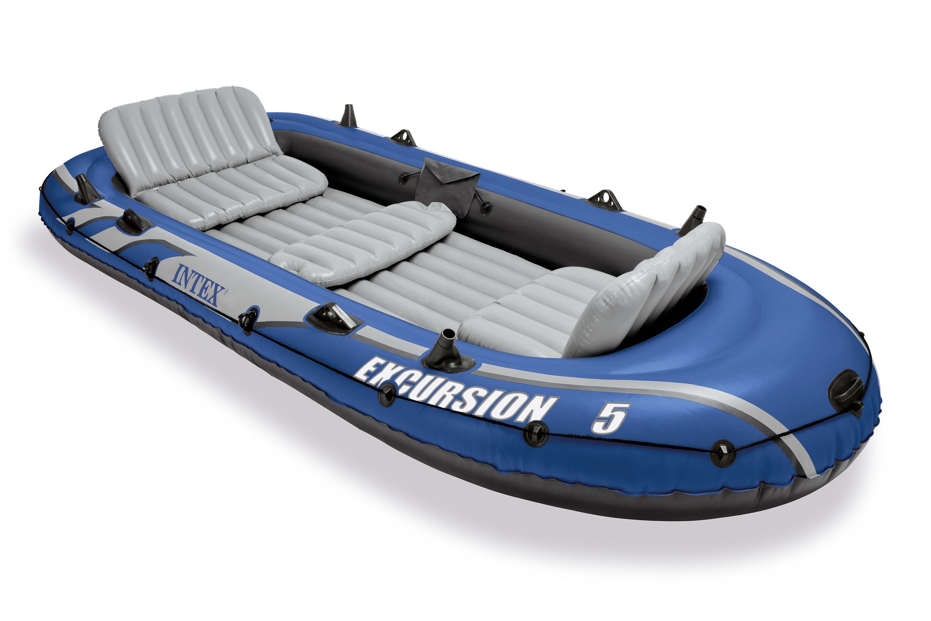 Intex Inflatable Excursion 5 Person Boat Set & Intex Explorer K2 Kayak, 2-Person
