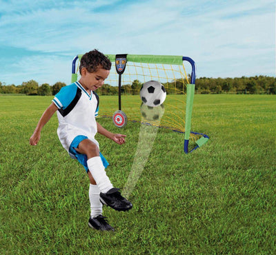 Fisher-Price Super Sounds Kids Soccer Goal Post and Soccerball B8507 - Open Box