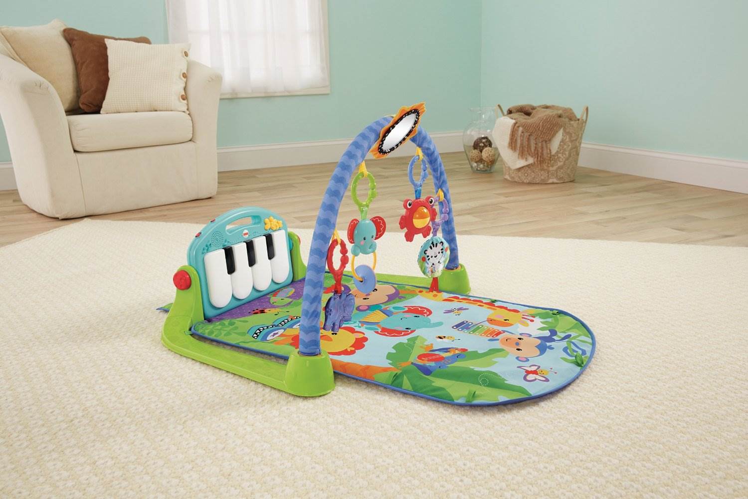 Fisher Price Discover 'n Grow Kick & Play Piano Music Baby Gym BMH49 (Open Box)