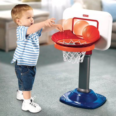 Fisher Price Adjustable Childrens Basketball Hoop w/ Ball | N0459 - Open Box