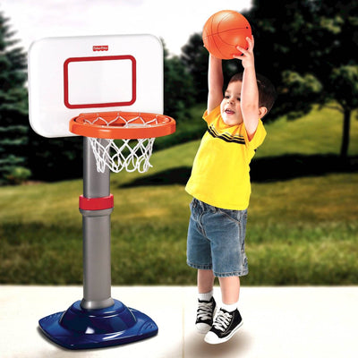 Fisher Price Adjustable Childrens Basketball Hoop w/ Ball | N0459 - Open Box