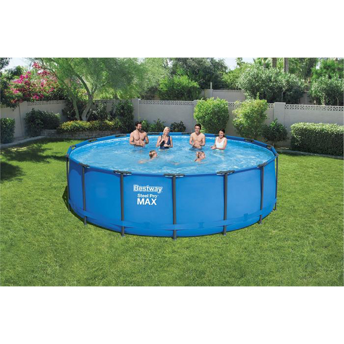 Bestway 56690E 15' x 48" Round Steel Pro MAX Above Ground Swimming Pool Set