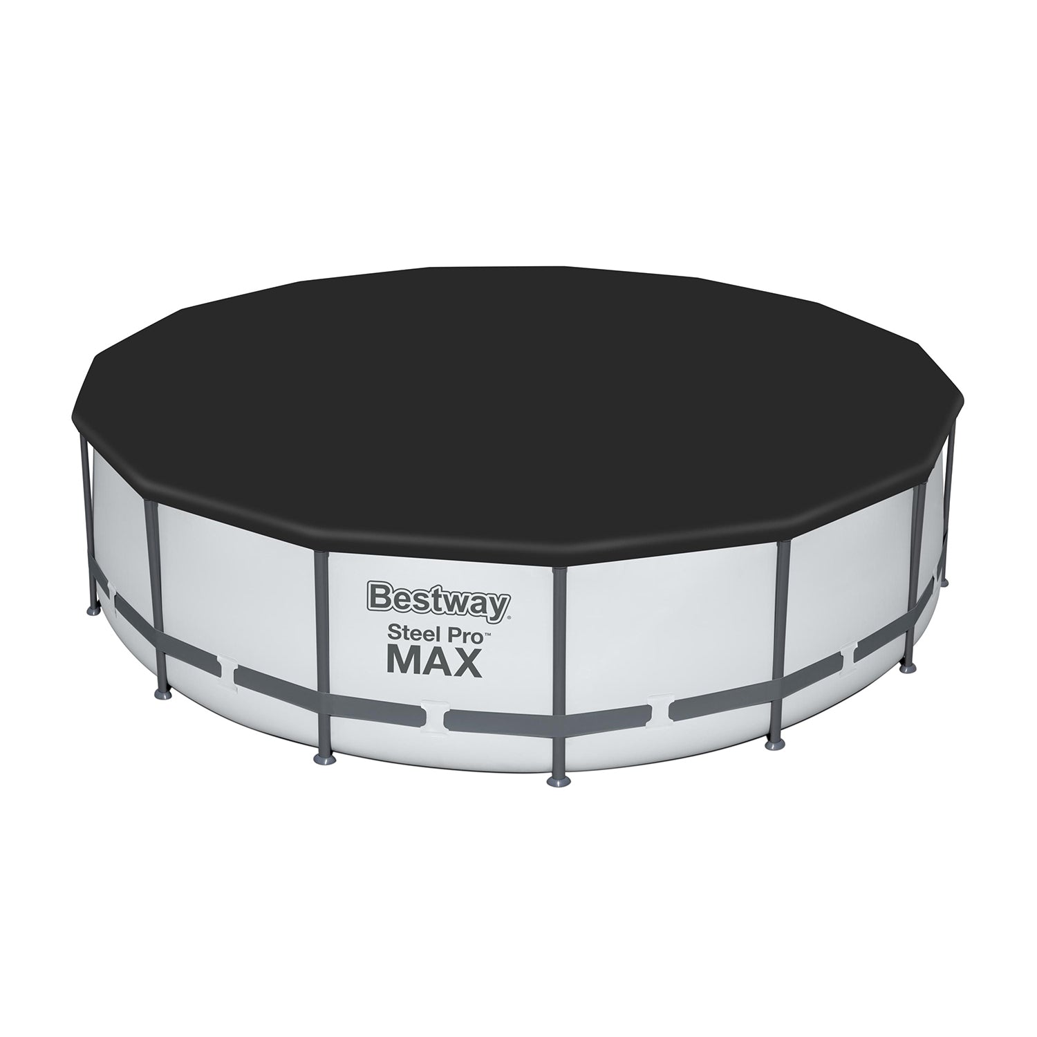 Bestway 15ft x 48in Steel Pro Max Round Frame Above Ground Swimming Pool Set - VMInnovations