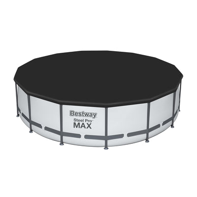Bestway 15ft x 48in Steel Pro Max Round Frame Above Ground Swimming Pool Set - VMInnovations