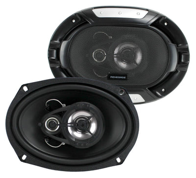 2) New Renegade RX62 6.5" 200 Watt + 2) RX693 6x9" 300 Watt 3-Way Car Speakers
