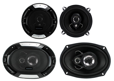 2) Renegade RX52 5.25" 160 Watt + 2) RX693 6x9" 300W 3-Way Car Audio Speakers