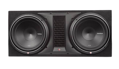 New Rockford Fosgate P2-2X10 10" 1200 Watt Dual Loaded Subwoofer Sub Enclosure