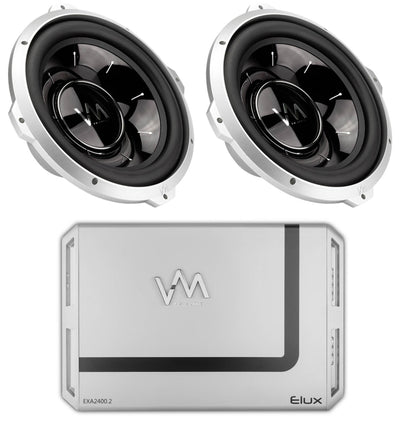 2 VM Audio SRW15 15" 2400W Car Subwoofers Subs DVC 4 Ohm + EXA2400.2 Amplifier