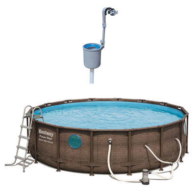 Bestway 16ft x 48in Power Steel Vista Above Ground Pool with Surface Skimmer