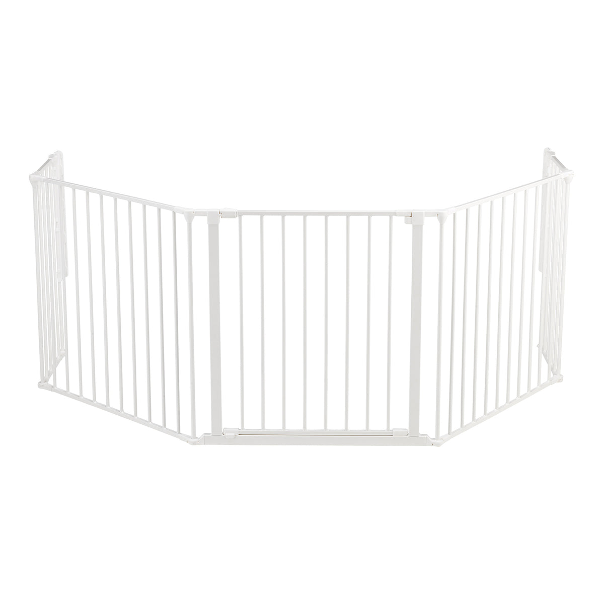 BabyDan Flex Hearth 35.4-109.5" XL Size Safety Baby Gate for Fireplace, White