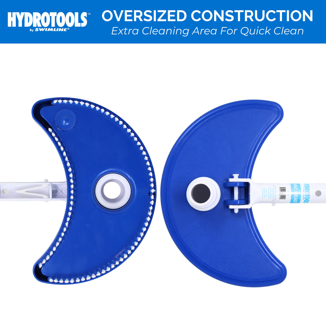 Swimline HydroTools 8110 Weighted Half Moon Pool Spa Maintenance Vacuum Head - VMInnovations