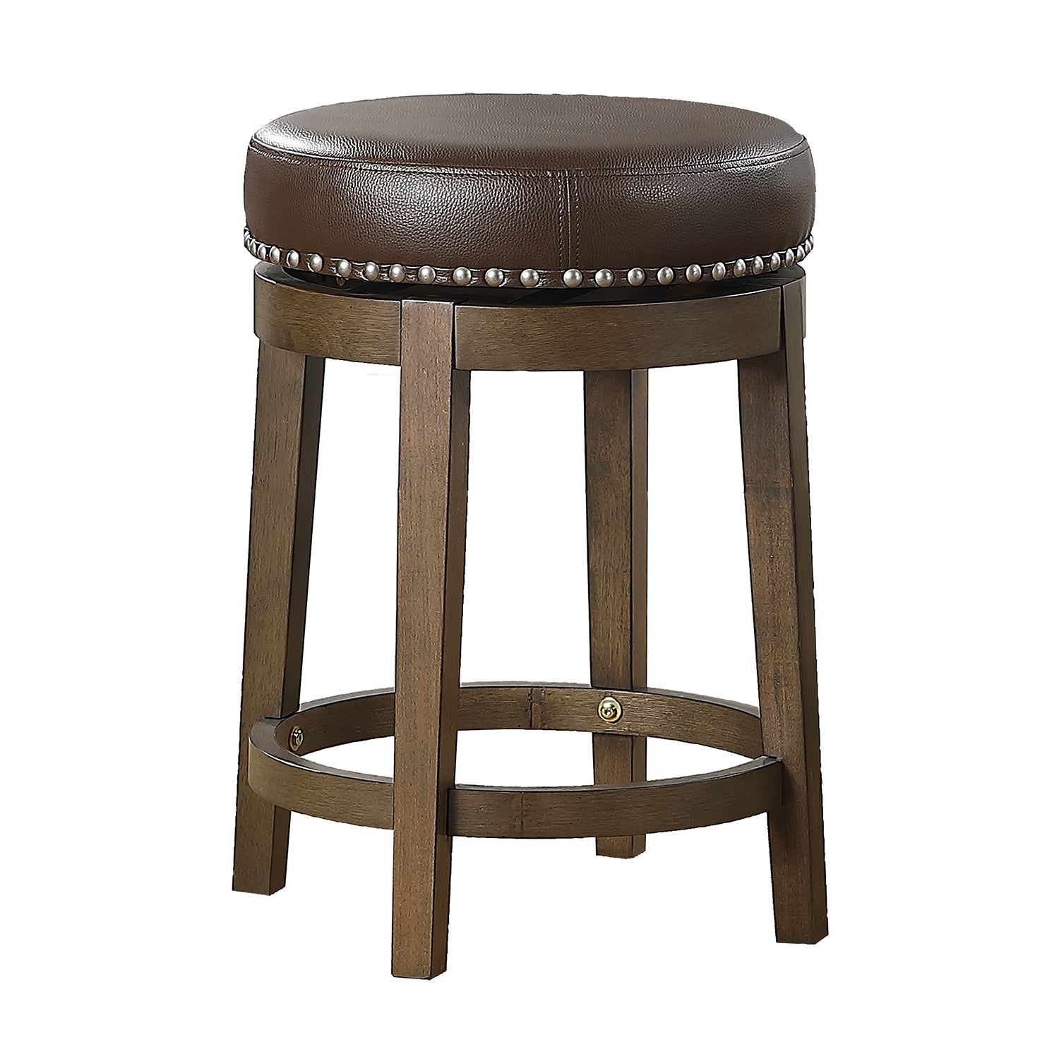 Lexicon Whitby 25 Inch Counter Height Swivel Seat Stool (2 Pack) (Open Box) - VMInnovations