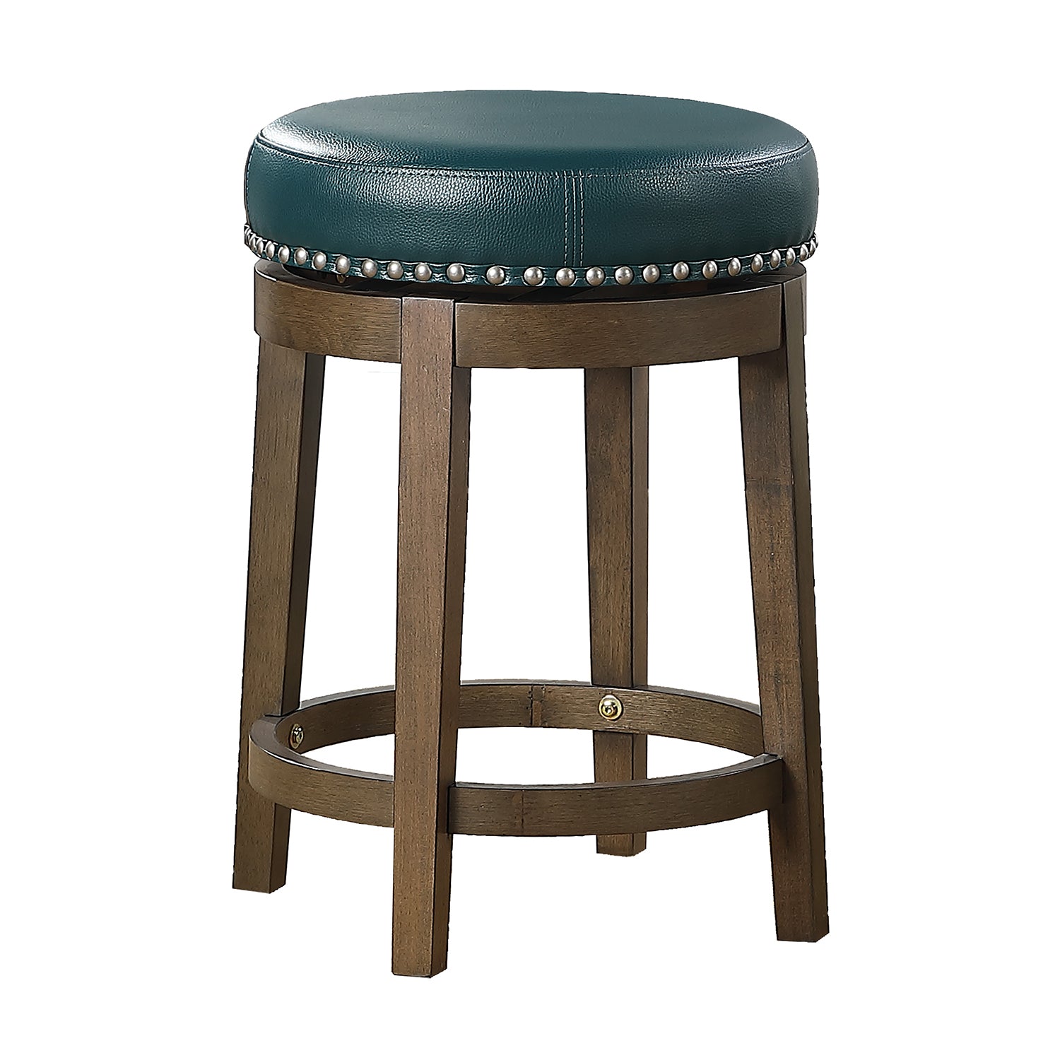 Lexicon Whitby 25 Inch Round Swivel Seat Stool, Green (2 Pack) (Open Box) - VMInnovations