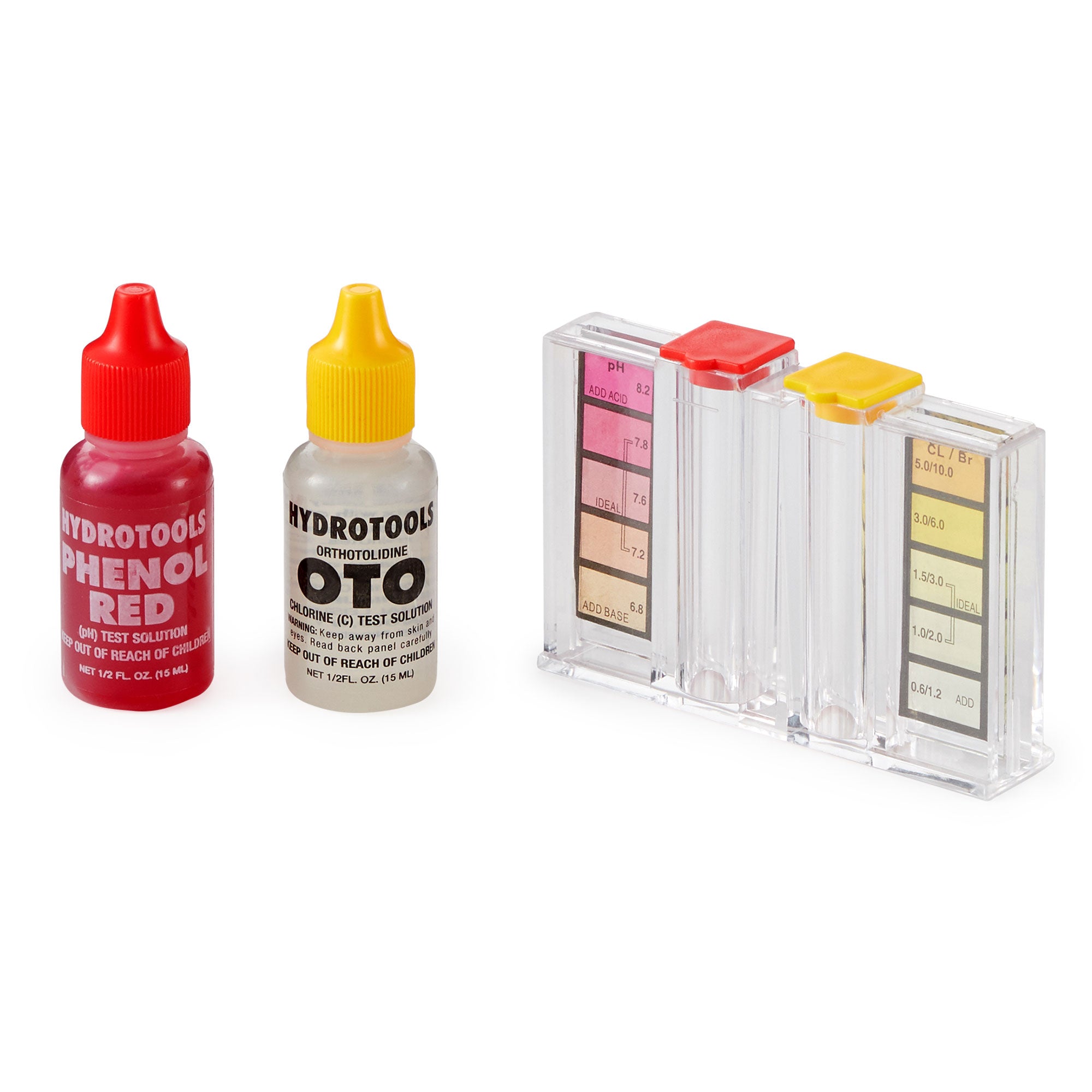 HydroTools 8410 Pool Spa Chlorine Bromine pH Water Testing Test Kit (2 Pack)