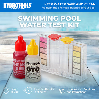 Swimline HydroTools 8410 Swimming Pool Spa Chlorine Bromine pH Water Testing Kit - VMInnovations