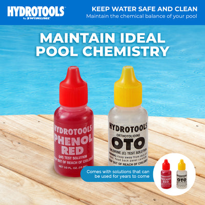 Swimline HydroTools 8410 Swimming Pool Spa Chlorine Bromine pH Water Testing Kit - VMInnovations