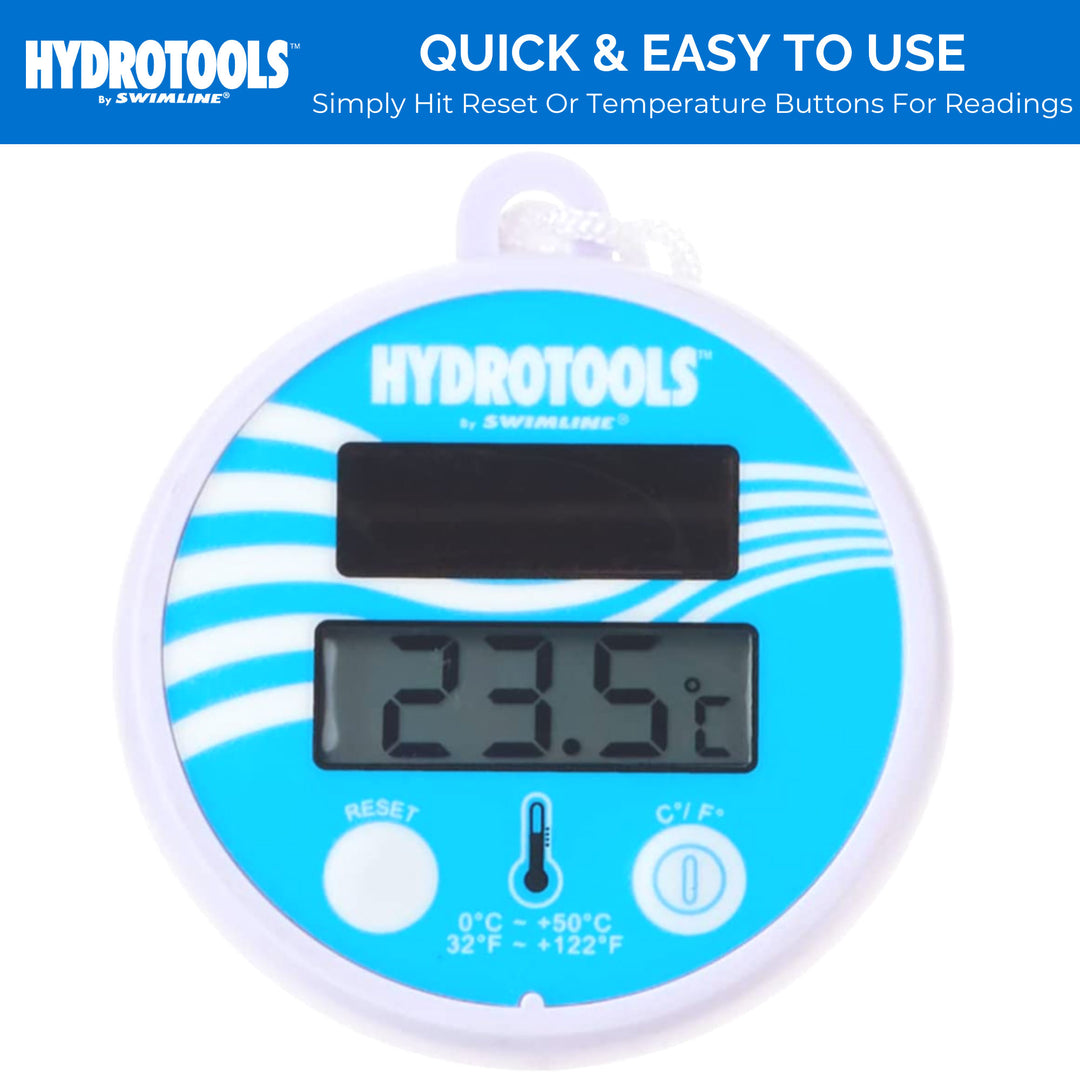 Swimline HydroTools Swimming Pool Water Temperature Gauge Digital Thermometer