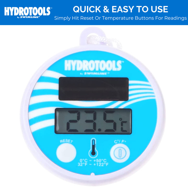 Swimline HydroTools Swimming Pool Water Temperature Gauge Digital Thermometer