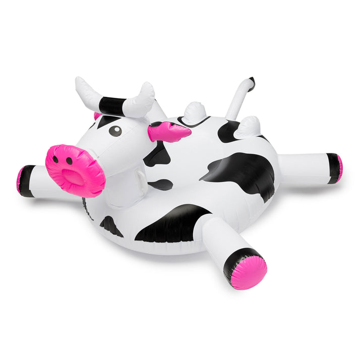 Swimline Giant 56" Inflatable LOL Cow Swimming Pool or Lake Floating Water Raft