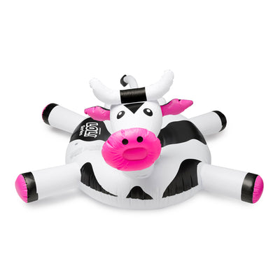 Swimline LOL Swimming Pool Kids Giant Ride On Cow Inflatable Float Toy (Used)