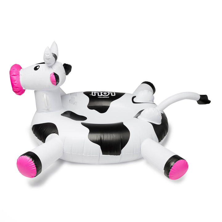 Swimline Giant 56" Inflatable LOL Cow Swimming Pool or Lake Floating Water Raft