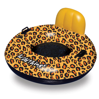 Swimline 90551 Inflatable Swimming Pool Wild Cheetah Print Float Raft (Open Box)