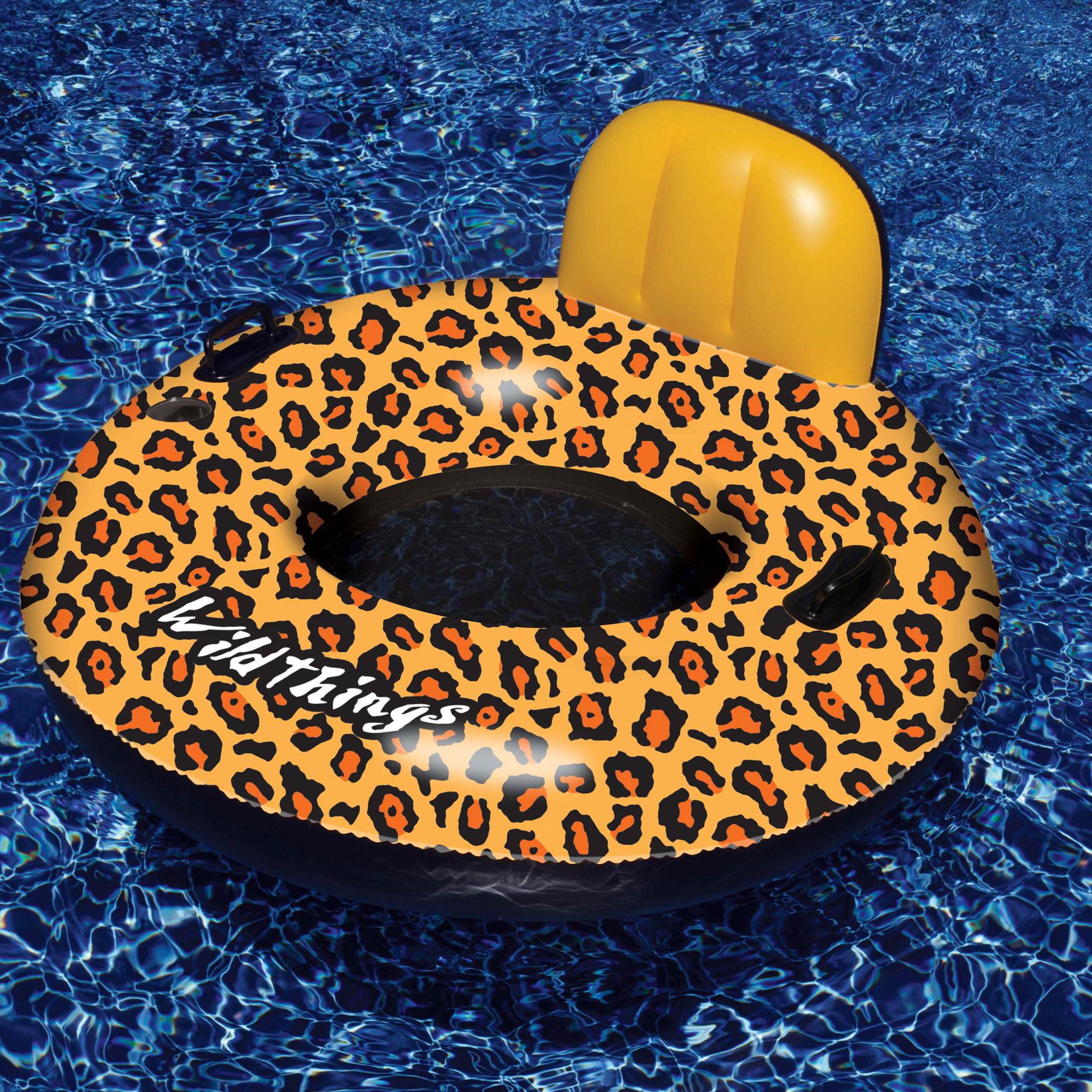 Swimline 90551 Inflatable Swimming Pool Wild Cheetah Print Float Raft (Open Box)