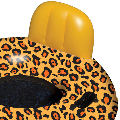 Swimline 90551 Inflatable Swimming Pool Wild Cheetah Print Float Raft (Open Box)