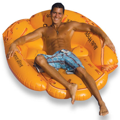 Swimline 90844 Giant 62" Inflatable Baseball Glove Swimming Pool Float, Orange
