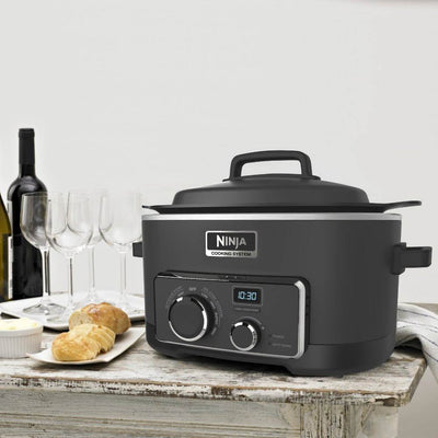 Ninja MC702 Multi Cooker 3-in-1 - 6 Quart 1200W w/ Pans (Dented Sides)