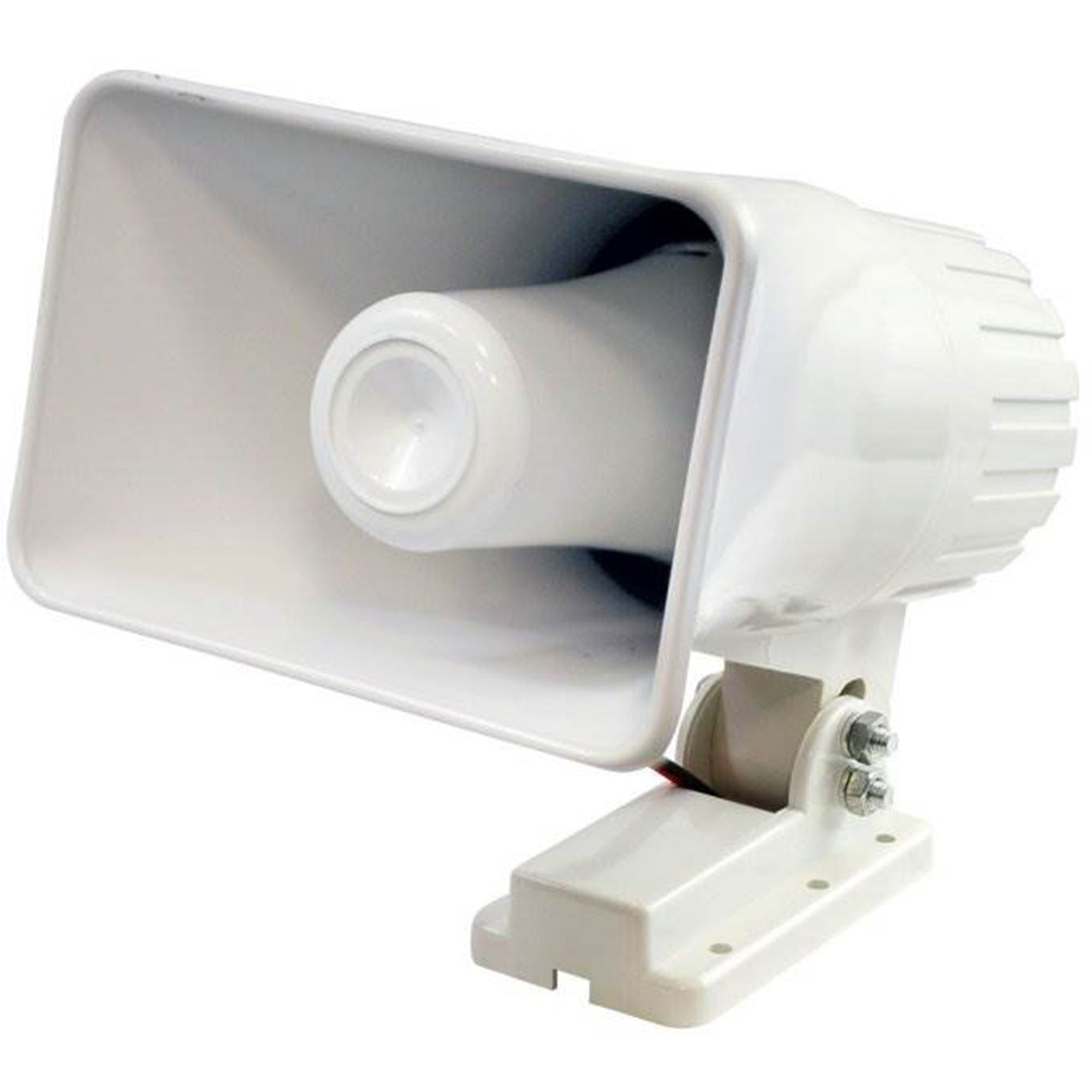 Pyle Pro 6" 50 Watts 8 Ohms Indoor and Outdoor PA Horn Speaker, White (2 Pack) - VMInnovations