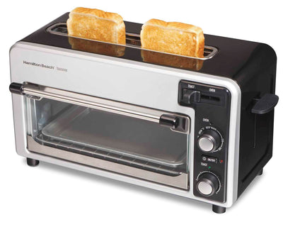 Hamilton Beach 22720 Toastation Toaster Oven Wide Toaster Combo Black (Open Box)
