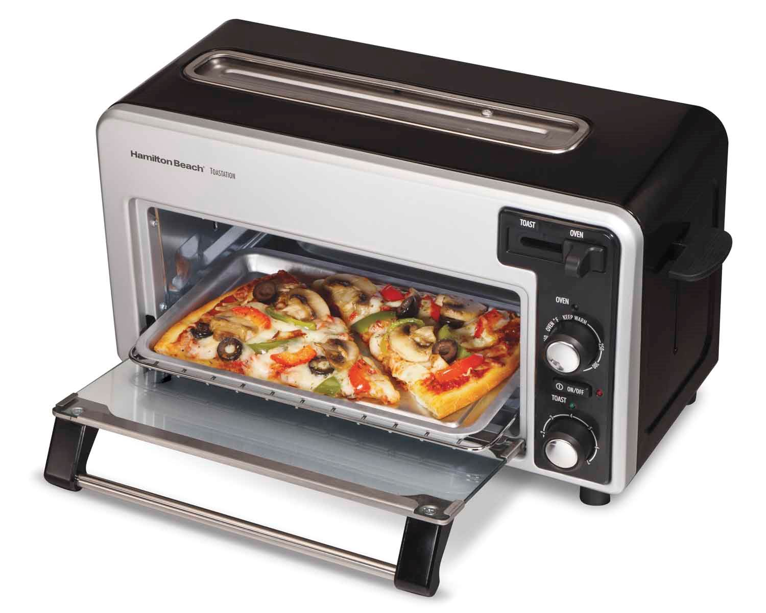 Hamilton Beach 22720 Toastation Toaster Oven Wide Toaster Combo Black (Open Box)