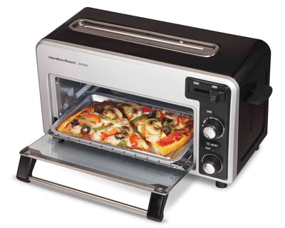 Hamilton Beach 22720 Toastation Toaster Oven Wide Toaster Combo Black (Open Box)