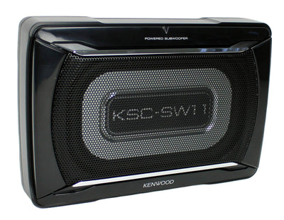 Kenwood KSC-SW11 8-1/4x5-1/8" 150W Low-Profile Amplified Car Subwoofer(Open Box)