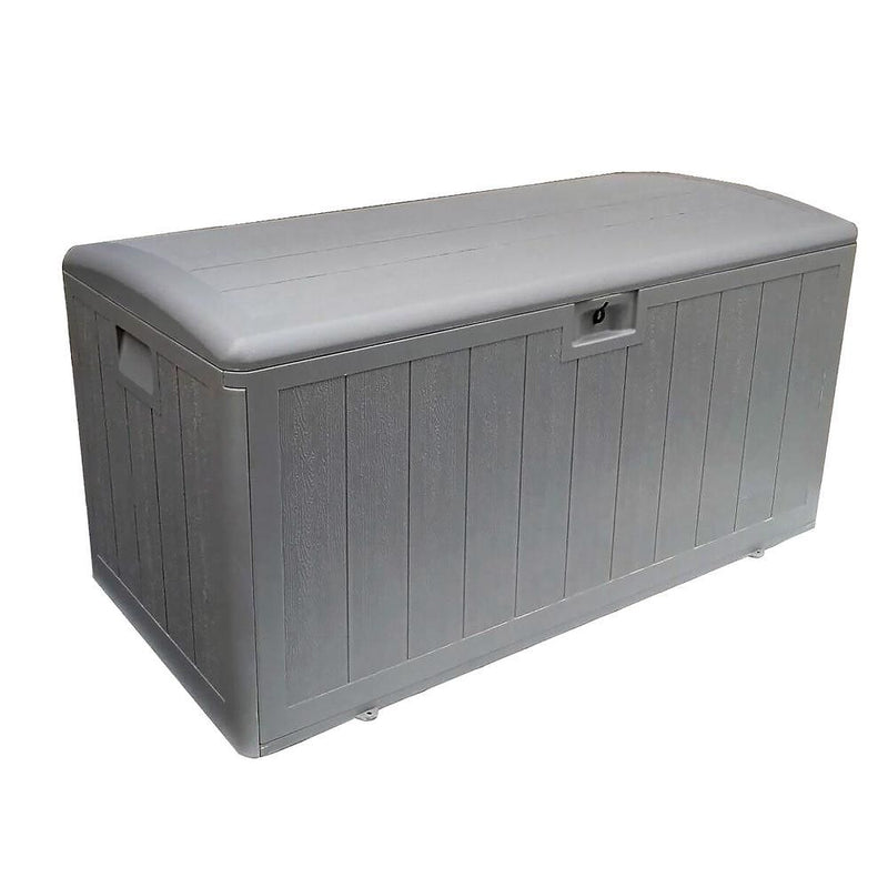 Plastic Development Group 73 Gallon Resin Outdoor Storage Deck Box, Driftwood