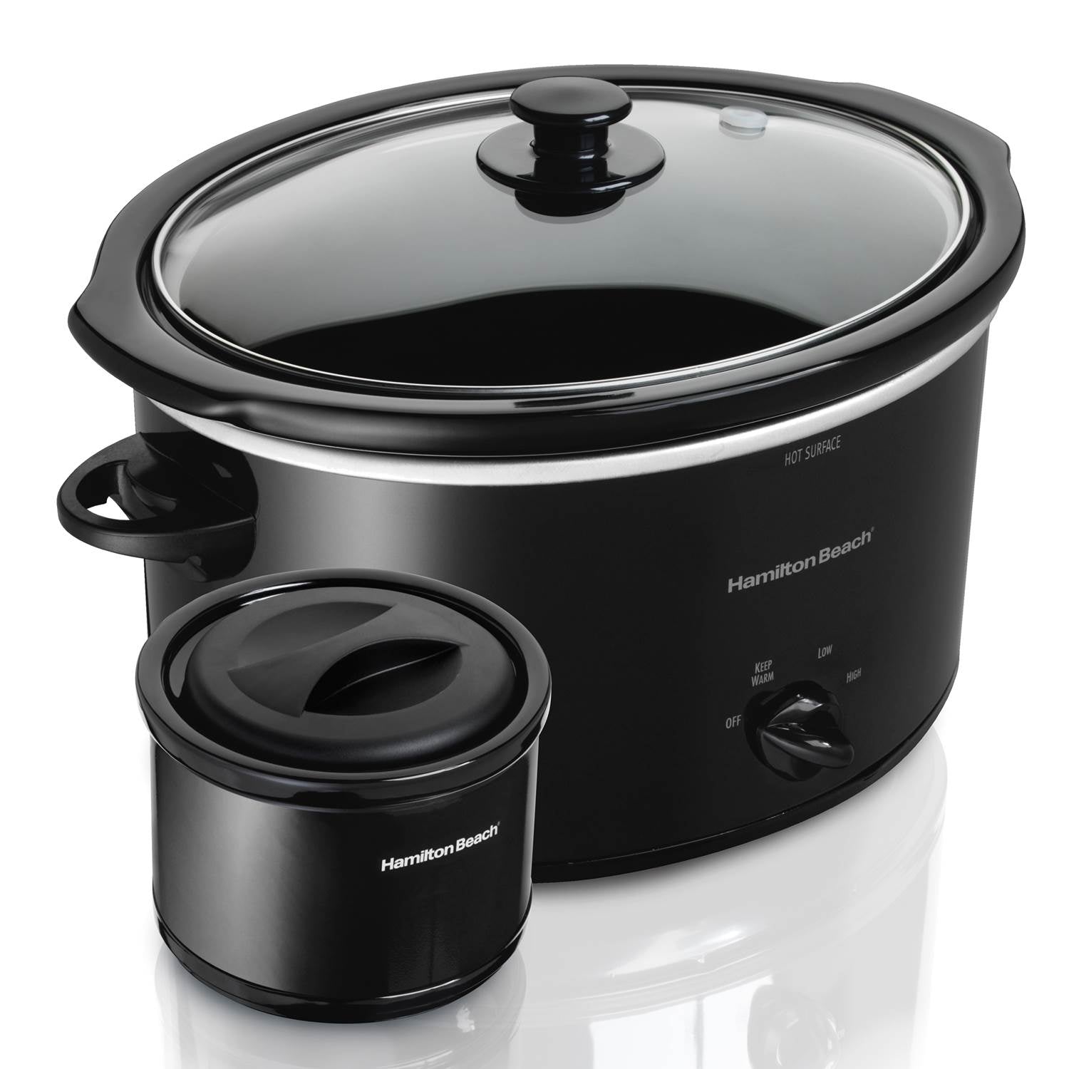 Hamilton Beach 8 & 5 Quart Portable Slow Cookers w/Bonus Party Dipper Set- 33182