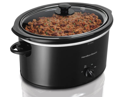 Hamilton Beach 8 & 5 Quart Portable Slow Cookers w/Bonus Party Dipper Set- 33182