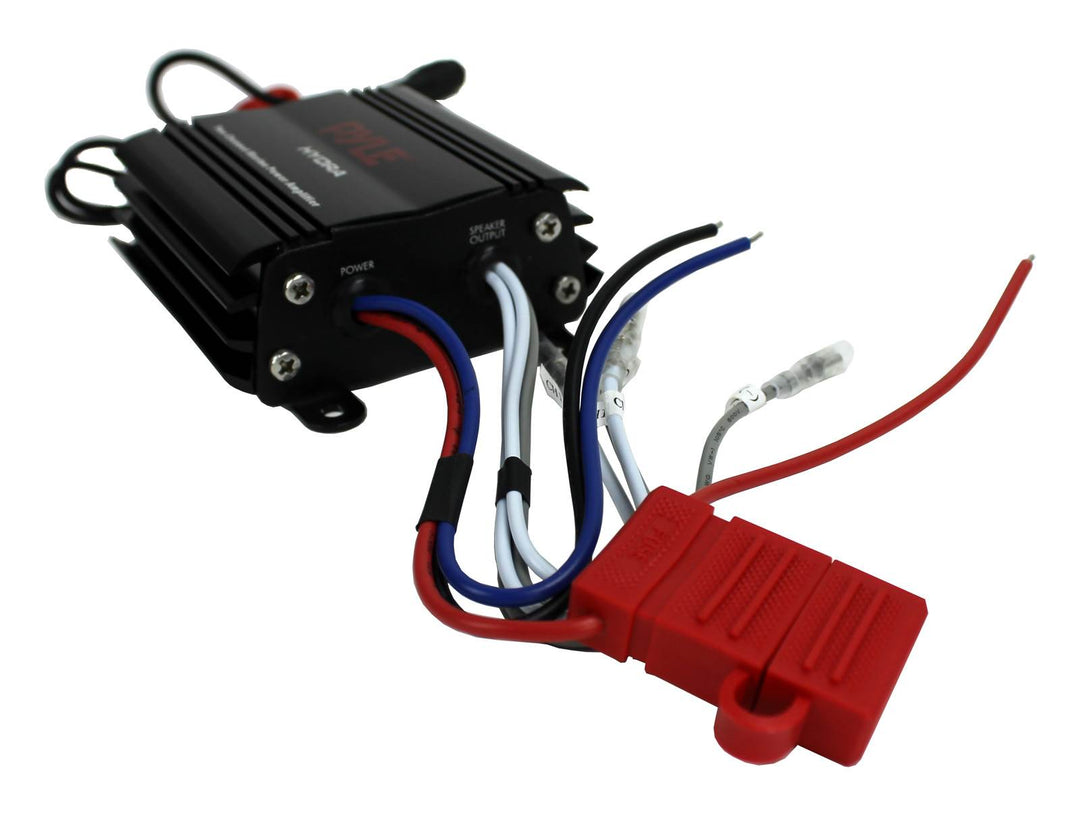 Pyle PLMRMP3B 800 Watt 4-Channel Waterproof Micro Marine Amplifier Amp Stereo - VMInnovations