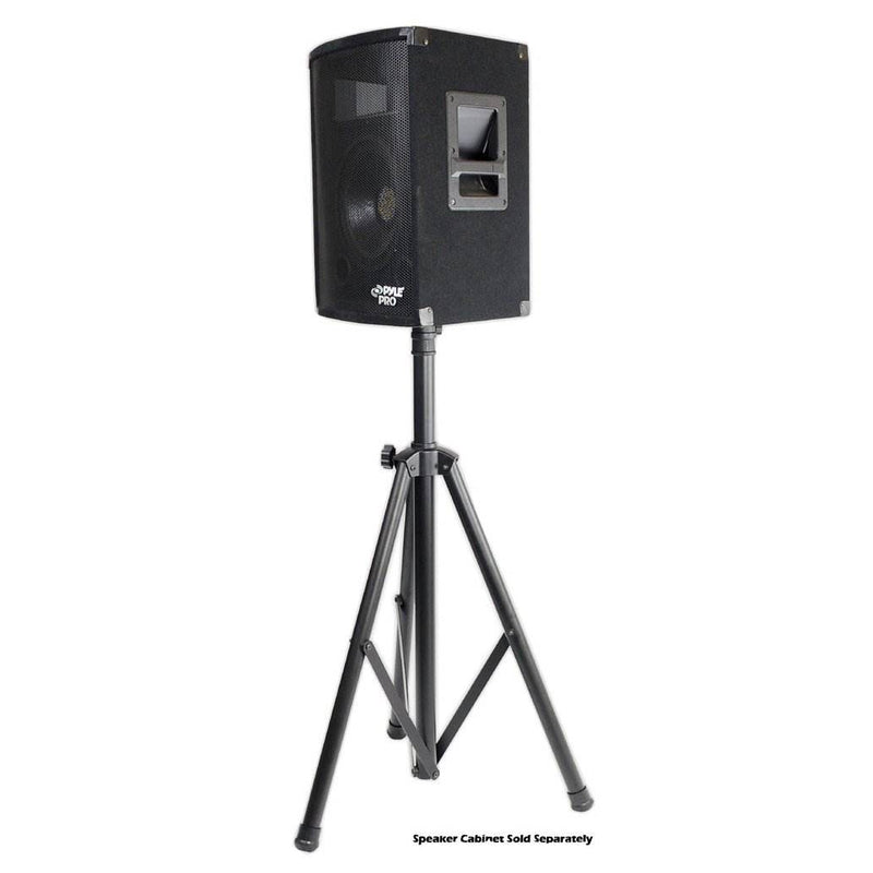 Pyle PSTND2 6 Foot Tall Adjustable Height Tripod Base Speaker Mount Stand, Black