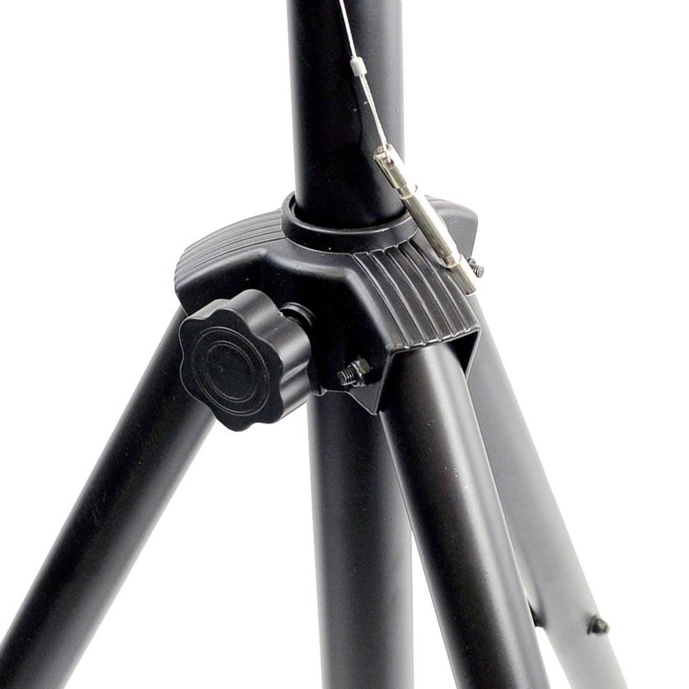 Pyle PSTND2 6 Ft Adjustable Height Tripod Base Speaker Stand, Black (4 Pack)