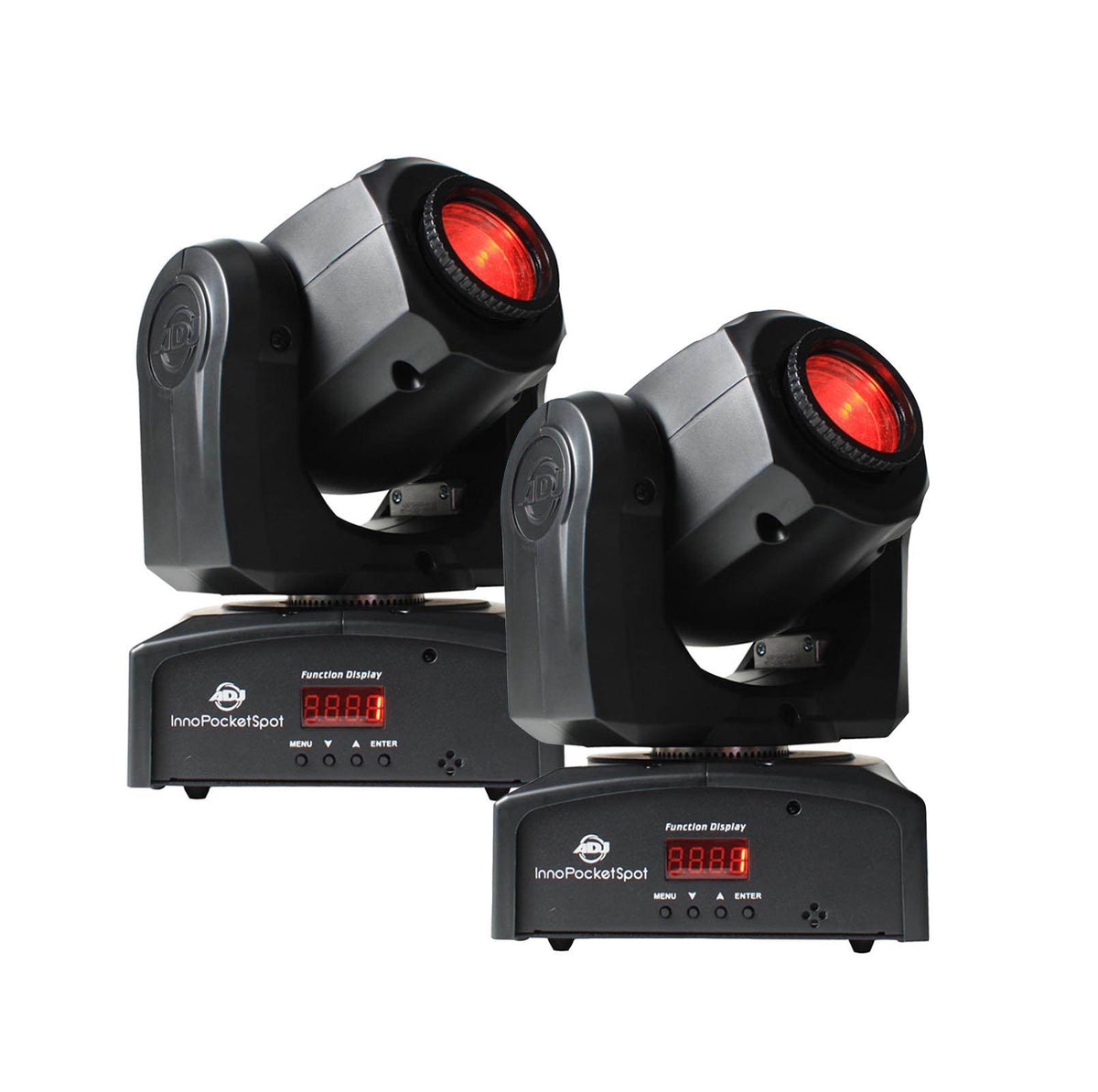 (2) NEW! AMERICAN DJ Inno Pocket Spot LED Mini Moving Head 12W DMX Effect Lights