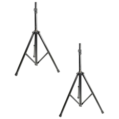 PylePro PSTND2 6 ft. Telescoping Tripod Speaker Subwoofer DJ Stand Pole (2 Pack)