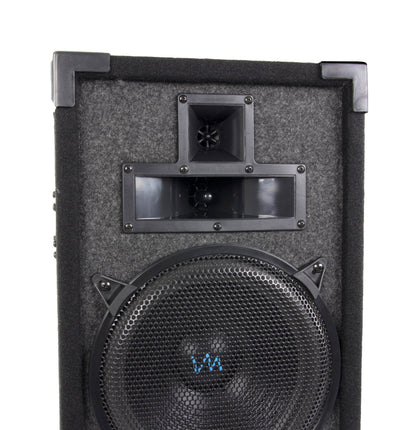 New VM Audio VAS310P 600 Watt 3 Way 10" DJ Passive Loud Speaker + Tripod Stand