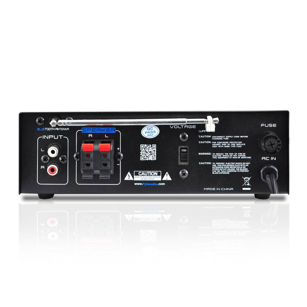 Pyle PCAU48BT Mini Blues Series 2 Channel Bluetooth Amplifier Stereo (2 Pack)