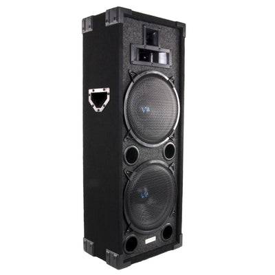 VM Audio 8 Inch 800 Watt 4 Way DJ Passive Loud Speaker System + Tripod Stand