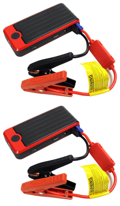 2) New PowerAll PBJS1200R Deluxe Portable Power Banks Car Jump Starter with Case