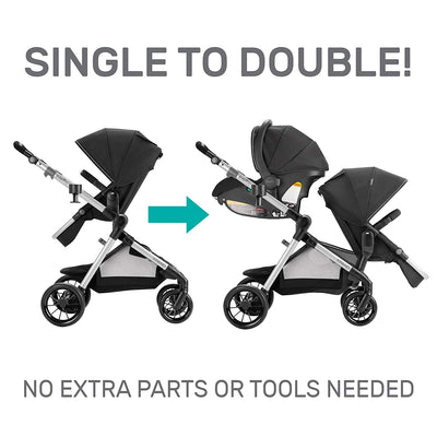 Evenflo Pivot Xpand Stroller & SafeMax Infant Car Seat System, Black (Open Box)