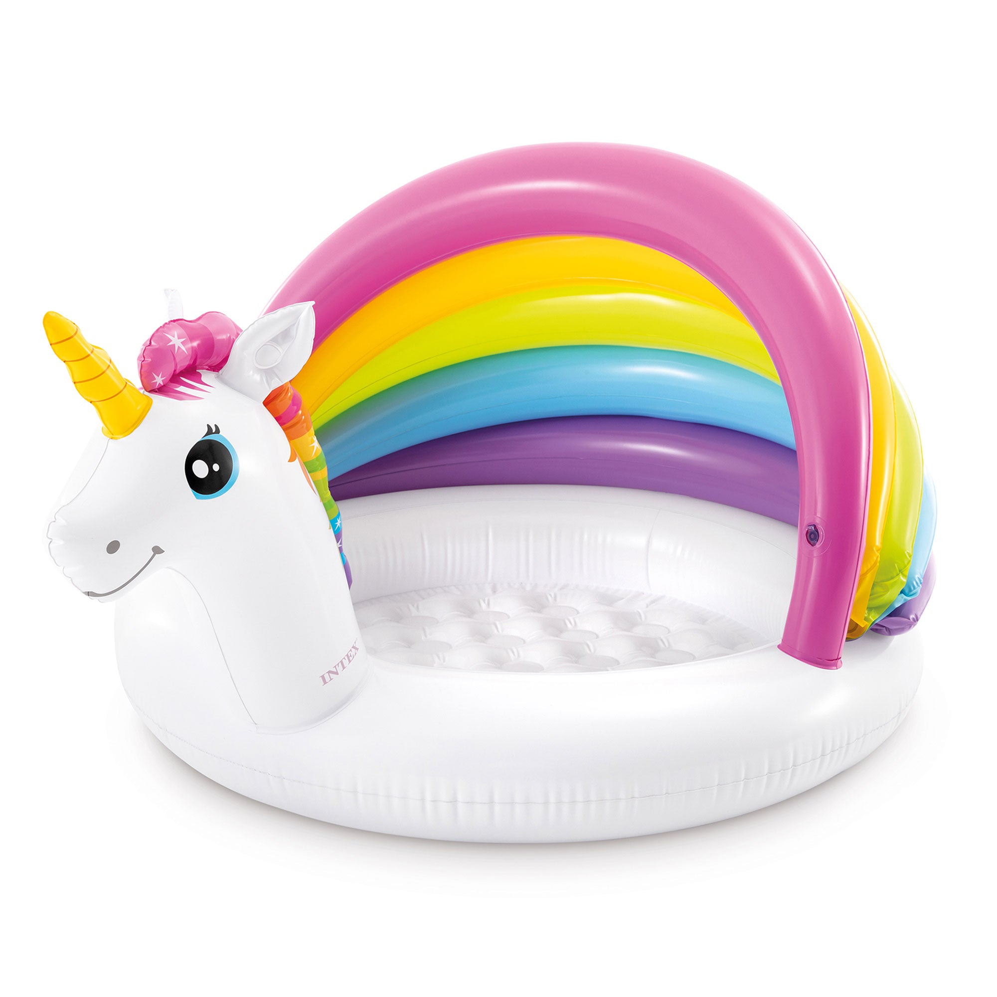Intex 50 Inch Unicorn Design Outdoor Baby Swimming Pool, Multicolor (Open Box) - VMInnovations