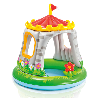 Intex 57122EP 4ft x 48in Inflatable Royal Castle Baby Pool for Kids Age 1-3 - VMInnovations